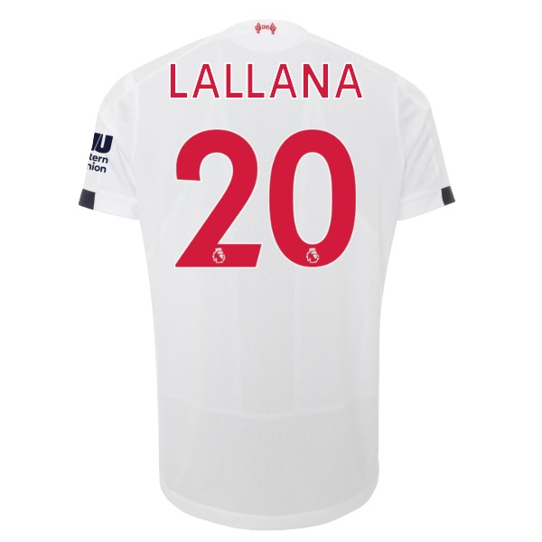 Trikot Liverpool NO.20 Lallana Auswarts 2019-20 Weiß Fussballtrikots Günstig
